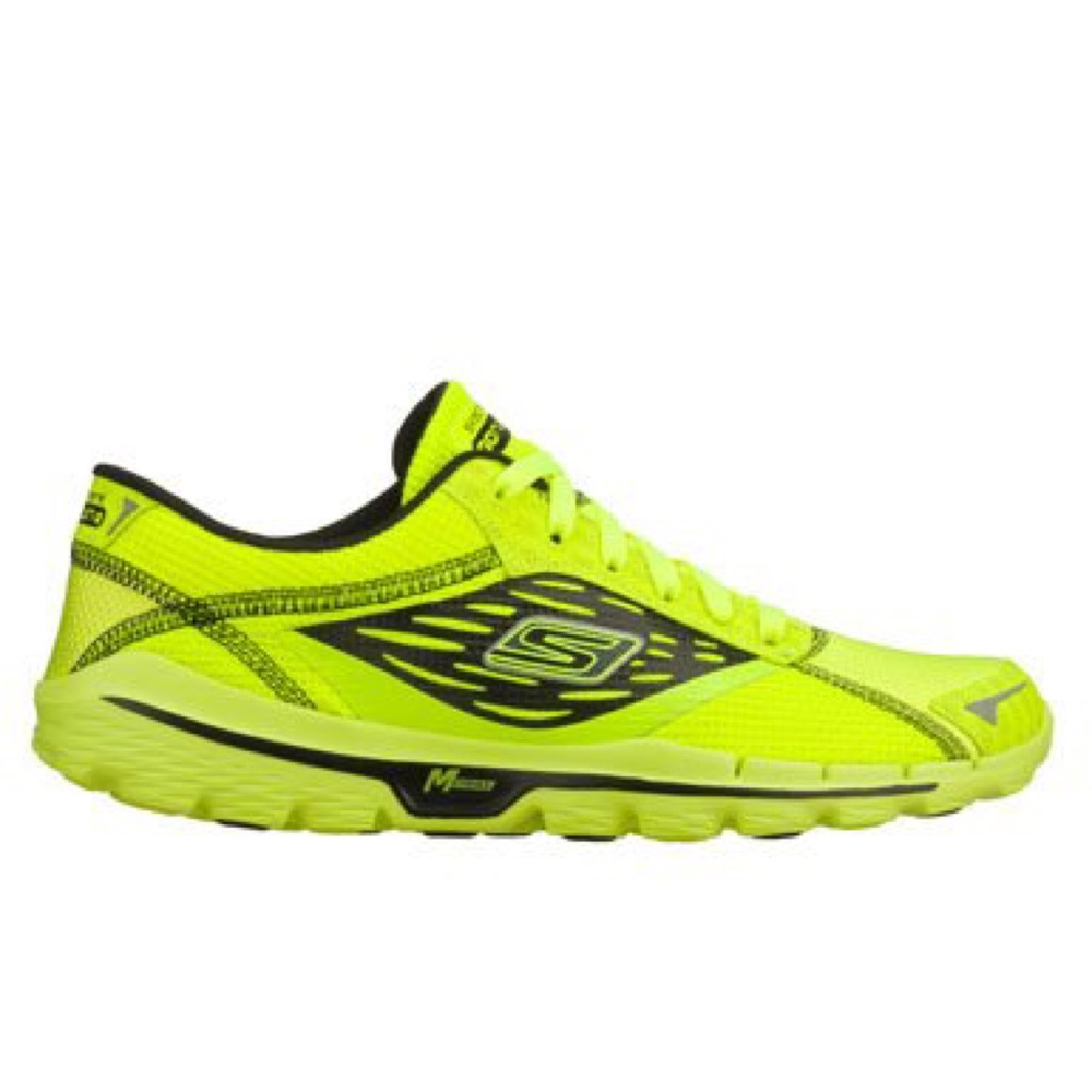 Skechers Go Run 2 Neon Lime & Black Running Shoe
